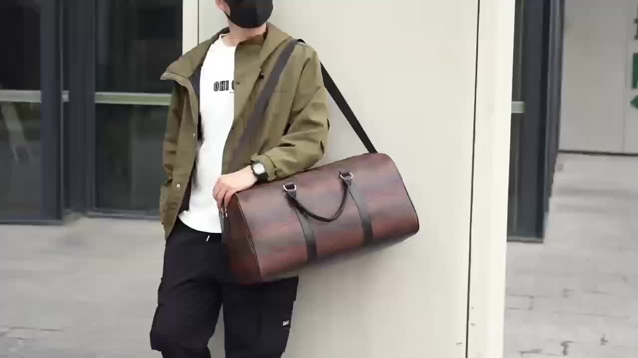 Men'S Portable Sports Gym Bag with a Wet And Dry Separation Pocket, Made of, Suitable for Short Trips, Business Travel, And Vacations for Both Men And Women.