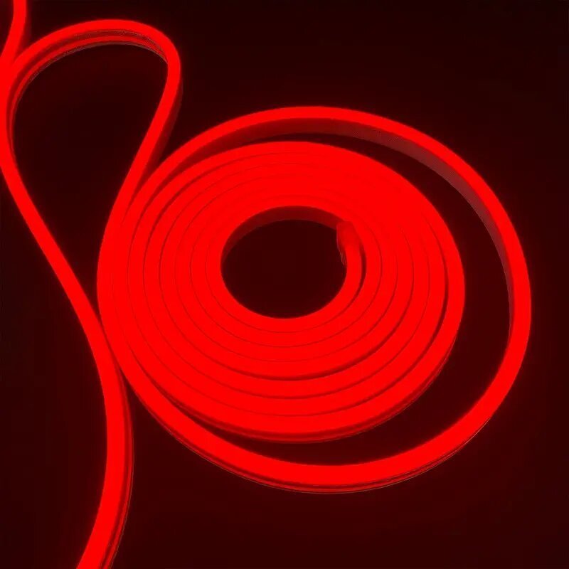 1pc, Car Modification Red LED Neon Light Strip with Button Control, Bendable and Cuttable