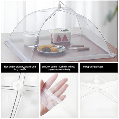 1pc Large Pop-Up Mesh Food Cover Tent - Portable, Foldable & Washable, Ideal for Outdoor Picnics, BBQs & Parties, Reusable Collapsible Screen Tent for Freshness and Convenience
