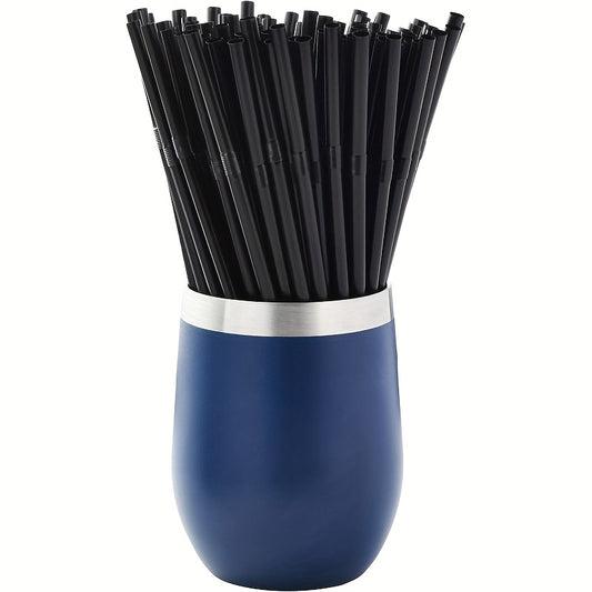 200pcs black thickened durable straws, 8.27 inches/21cm long, diameter 0.24 inch/0.6cm, suitable for kitchen, bar, club, drinks, milk, soda, party