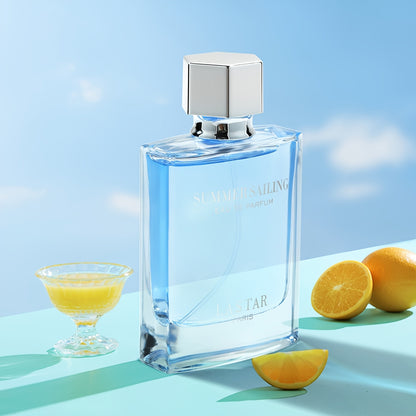 LASTAR Summer Sailing Eau de Parfum - Aquatic Floral Scent with Citrus, Sea Water & Cedarwood, Long-Lasting Fresh Perfume for Women & Men, Travel & Commute, Gift Box Packaging, Commute Fragrance, Sleek Bottle Design, Durable