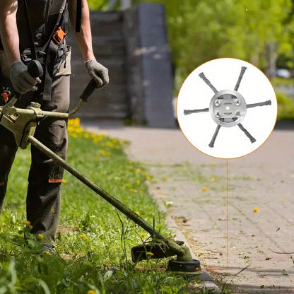 Steel Lawn Mower Head, Steel Wire Trimmer Head for General Grass Cutters, Weeders, Brush Cutters, Gardening Tools, Suitable for Over 45 Cutting, Trimming, and Grooming Scenarios