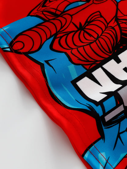 MARVEL Boys' Spider-Man Graphic T-Shirt - Red Short Sleeve Casual Tee with Superhero Design, Lightweight Breathable Summer Top for Outdoor Play & Daily Wear, Perfect Gift for Kids, Kids Summer Wear | Casual Round Neck | Durab