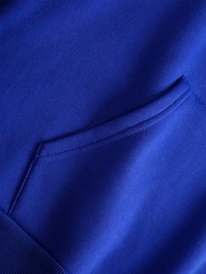 Men's & Women's Hoodie - Royal Blue Sweatshirt with Drawstring Hood, Front Kangaroo Pocket - All-Season Casual Pullover for Everyday & Formal Outfits - Machine Washable Hooded Sweatshirt, Sweater Hoodie, Versatile Outfit Piec