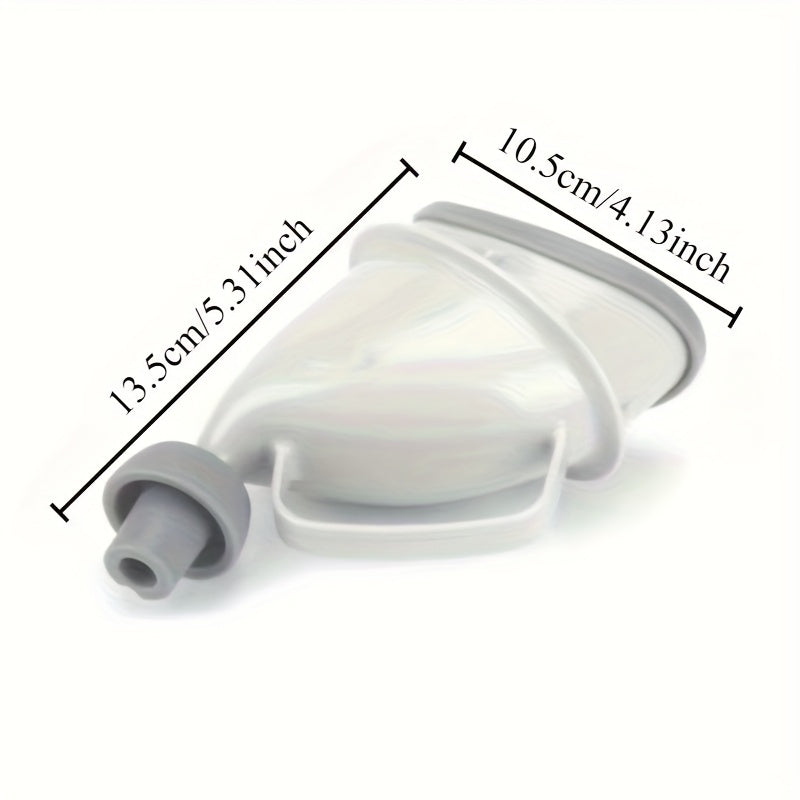 Portable travel toilet for both men and women - spacious leak-proof urine container, with easy-to-grip handle design, durable plastic camping toilet suitable for cars, campers and outdoor activities
