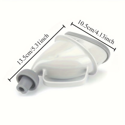 Portable travel toilet for both men and women - spacious leak-proof urine container, with easy-to-grip handle design, durable plastic camping toilet suitable for cars, campers and outdoor activities