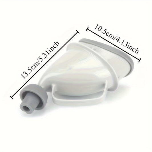 Portable travel toilet for both men and women - spacious leak-proof urine container, with easy-to-grip handle design, durable plastic camping toilet suitable for cars, campers and outdoor activities
