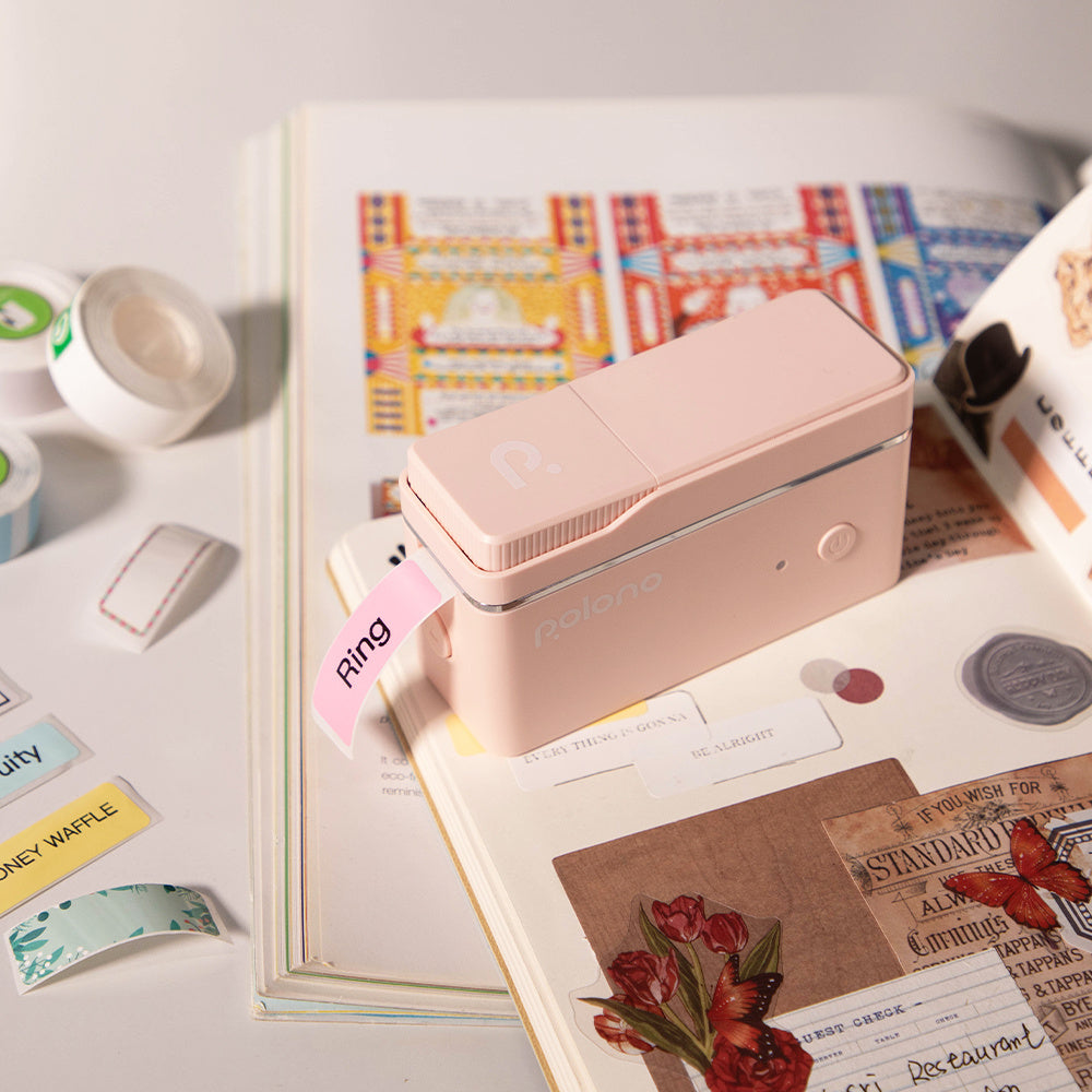Portable Label Printer And Label Paper, P31S Mini Label Printer, Wireless Connection, No Need for Ink Or Toner, Suitable for Smartphones, Home, Office, School, Equipped with a Roll of Self-Adhesive Label Paper, Available in D