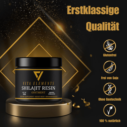 Original Resin Shilajit Tar 100% Pure And Vegan from The Himalayas | Ayurvedic Energy Source with 85+ Minerals & Fulvic Acids | for Vitality, Focus & Endurance | Traditionally Extracted Natural Tar | Without Additives | 50G G