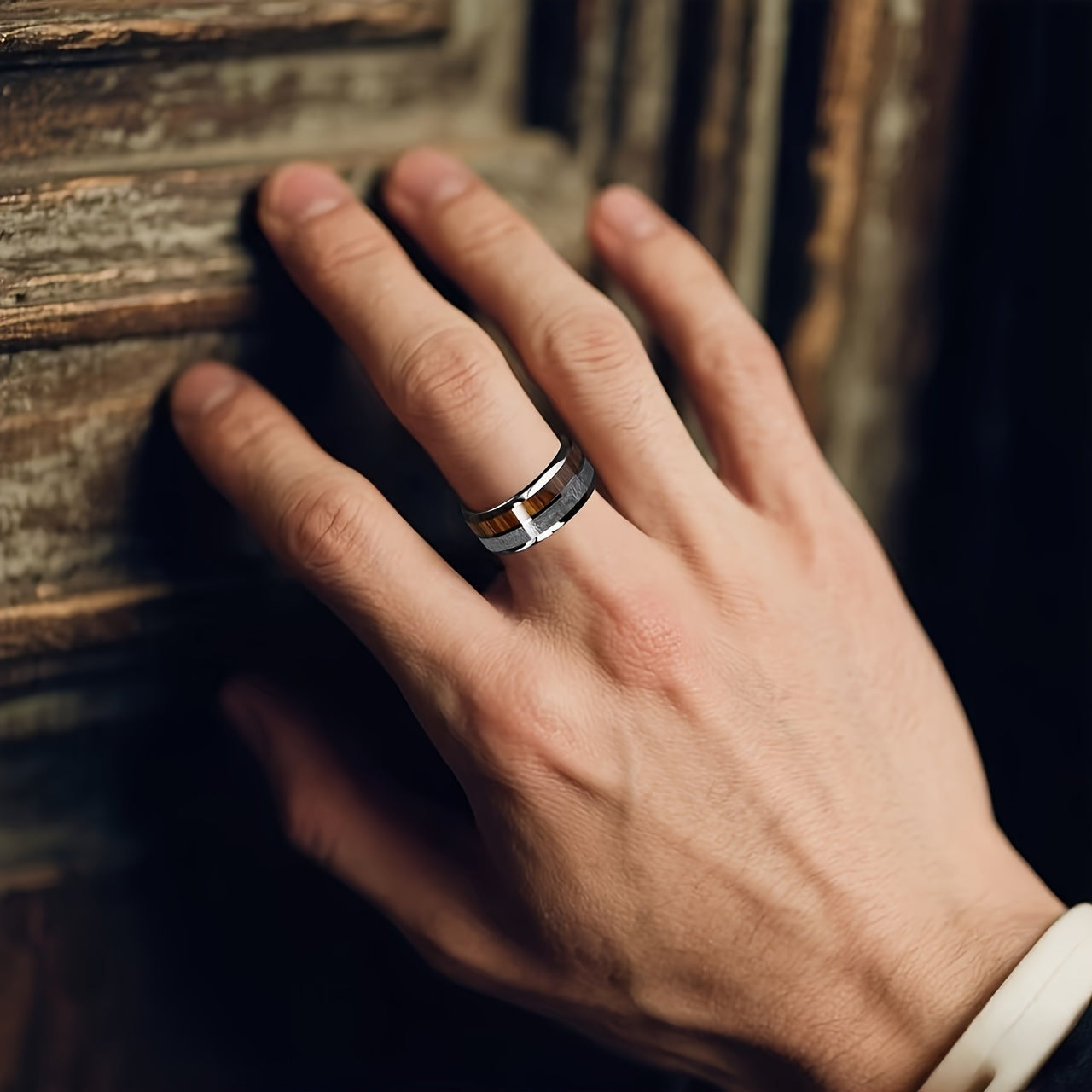 Men'S Stainless Steel Ring for Business - Stylish Design for Weddings - a Romantic Engagement And Holiday Gift, Perfect for Couples, Fathers, And Friends