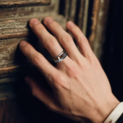 Men'S Stainless Steel Ring for Business - Stylish Design for Weddings - a Romantic Engagement And Holiday Gift, Perfect for Couples, Fathers, And Friends