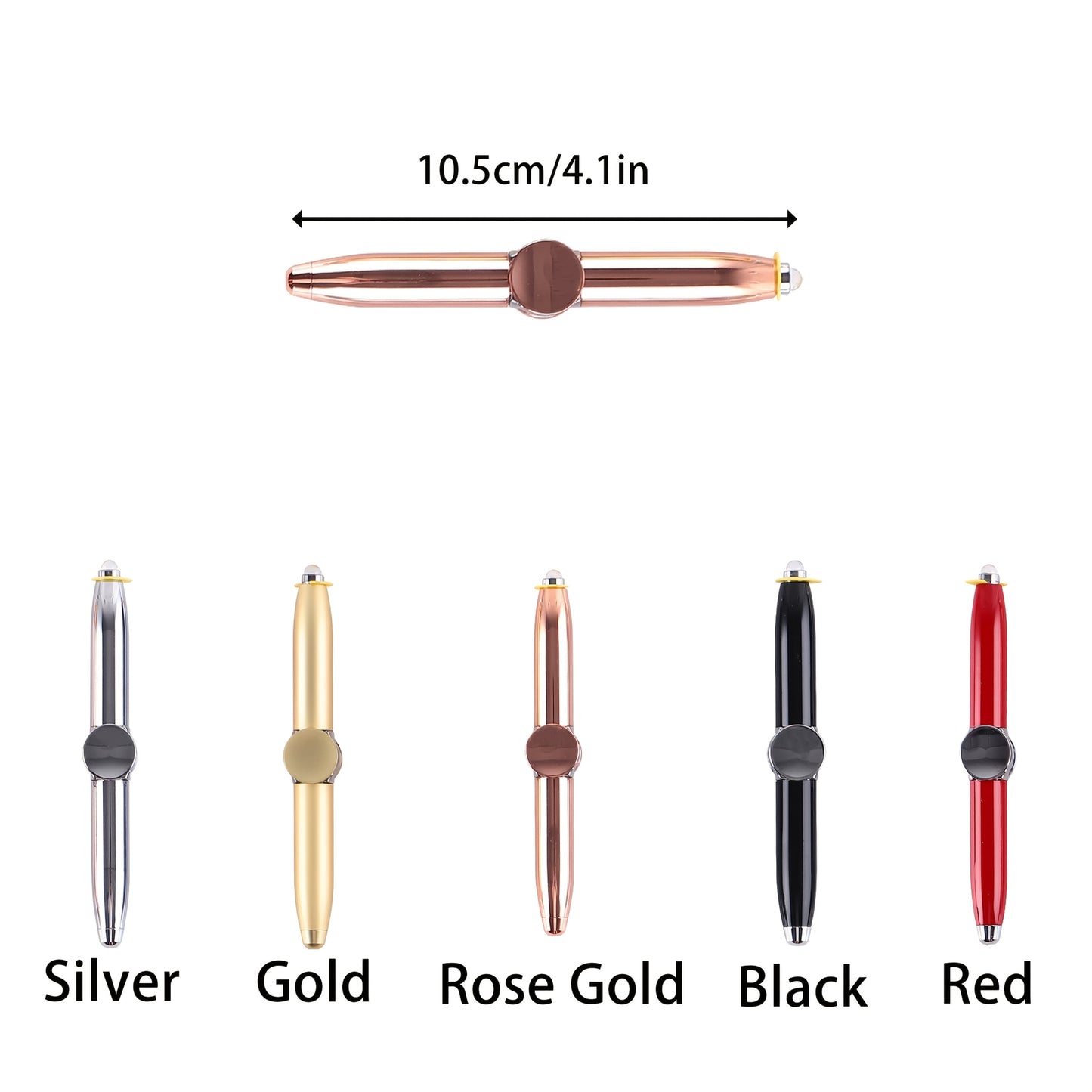 Customizable Metal Rotating Pen - Sleek Design with Twist Action, Medium Point for Smooth Writing - Ideal for Office & School Use, Customizable Pen|Sleek Pen Design|Durable Metal Bod