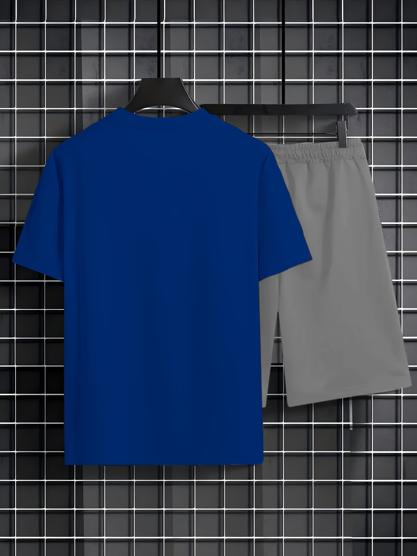 Summer New Men's Casual Home T-Shirt and Shorts Set