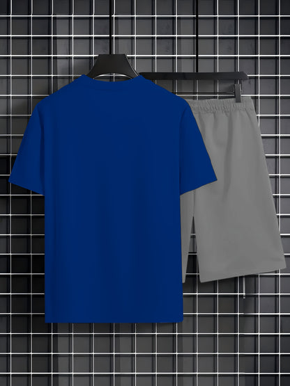 Summer New Men's Casual Home T-Shirt and Shorts Set