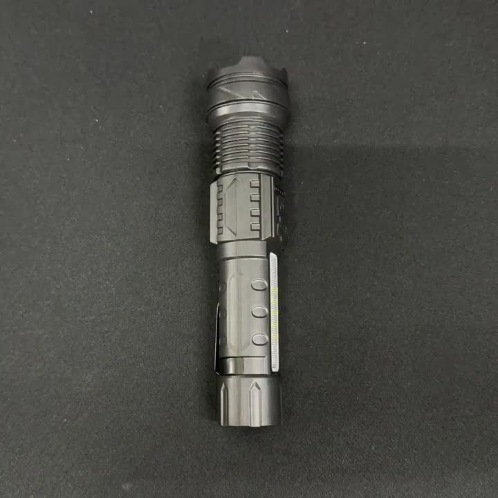 A Multifunctional Outdoor Flashlight, Featuring a Super Bright Telescopic Zoom, Rechargeable Camping Light, Suitable for Travel, Camping, Hiking, Fishing, And Emergencies.