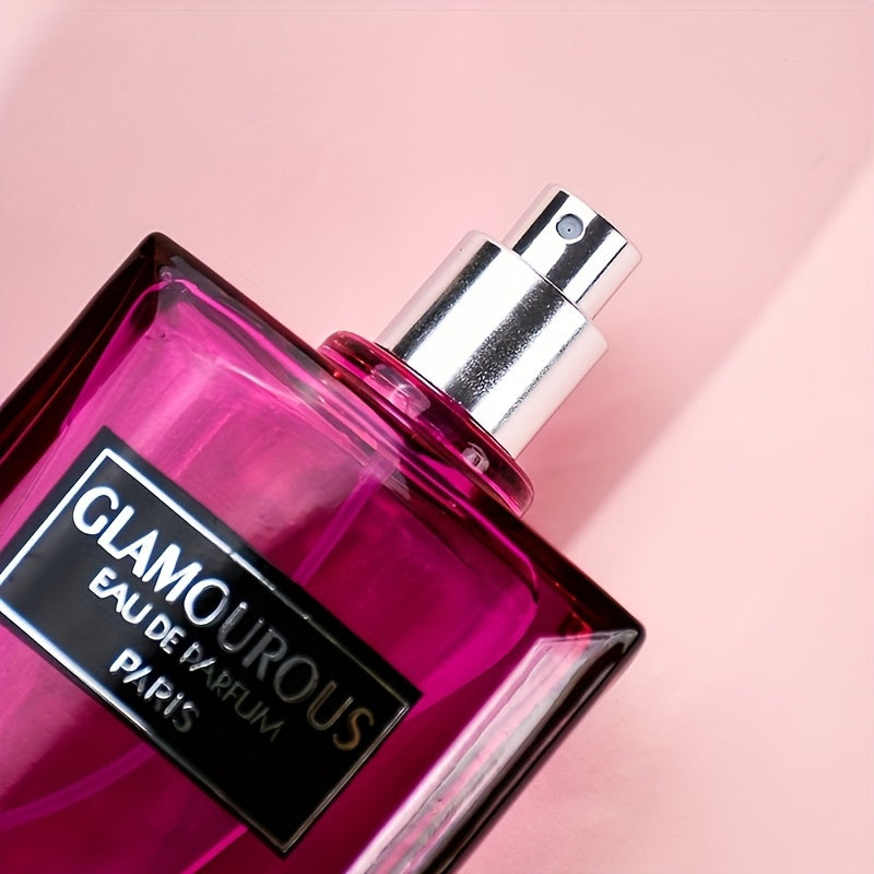 3. 38oz Glamorous Eau de Parfum - Fresh & Long-Lasting Floral & Citrus Scent, Formaldehyde-Free, Alcohol-Free, Ideal for Gifting, Perfect for Dates & Everyday Use, Ideal Easter Gift|Modern Aesthetic Bottle|Durable Scent, Frag