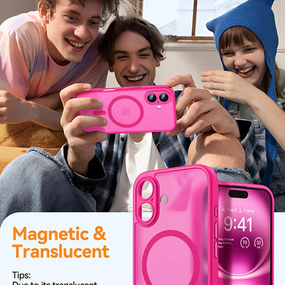 A High-End Matte Semi-Transparent Phone Case Designed for Iphone Models 16, 15, 14, 13, 12, And 16E Pro Max, Featuring an All-Inclusive Design with a Built-In Lens Film, a Skin-Like Texture, Shock Resistance, Dirt Resistance,
