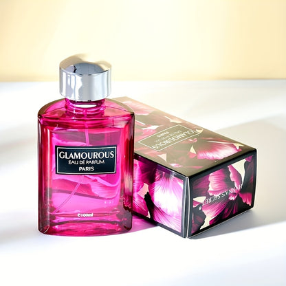 3. 38oz Glamorous Eau de Parfum - Fresh & Long-Lasting Floral & Citrus Scent, Formaldehyde-Free, Alcohol-Free, Ideal for Gifting, Perfect for Dates & Everyday Use, Ideal Easter Gift|Modern Aesthetic Bottle|Durable Scent, Frag