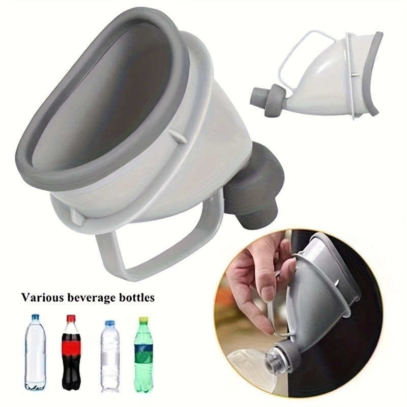 Portable travel toilet for both men and women - spacious leak-proof urine container, with easy-to-grip handle design, durable plastic camping toilet suitable for cars, campers and outdoor activities