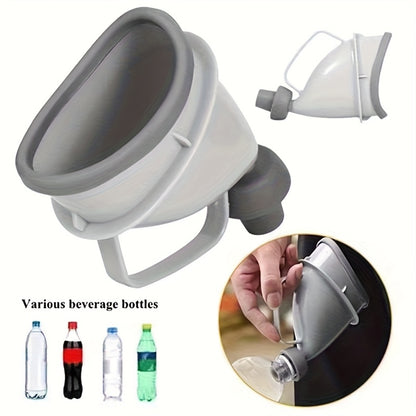 Portable travel toilet for both men and women - spacious leak-proof urine container, with easy-to-grip handle design, durable plastic camping toilet suitable for cars, campers and outdoor activities