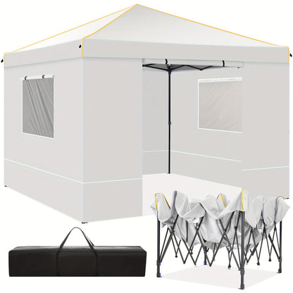 3x6m/3.05x3.05m Pop-up Tent With 6 Removable Side Walls Or 4 Removable Side Walls, With/without Sandbags, Style Optional, Suitable For Party Weddings, Garden Pavilion For Beach Wedding Camping Instant Awning, Upgraded Roof, W