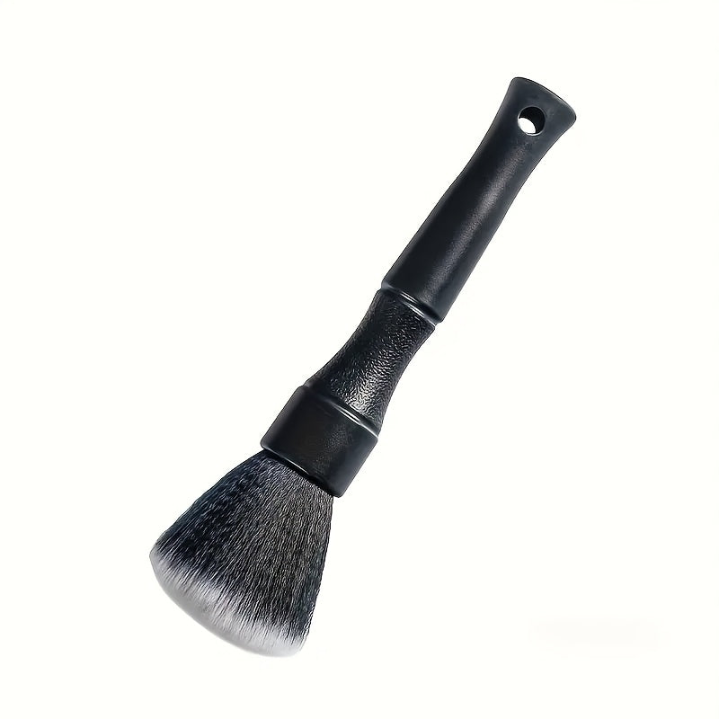 1pc Car Interior Detail Brush, Soft Bristle Cleaning Brush, Dusting Brush, Car Interior Cleaning Tool, Car Detail Brush, Car Dashboard Dusting Brush, Without Battery, Uncharged, Plastic Material