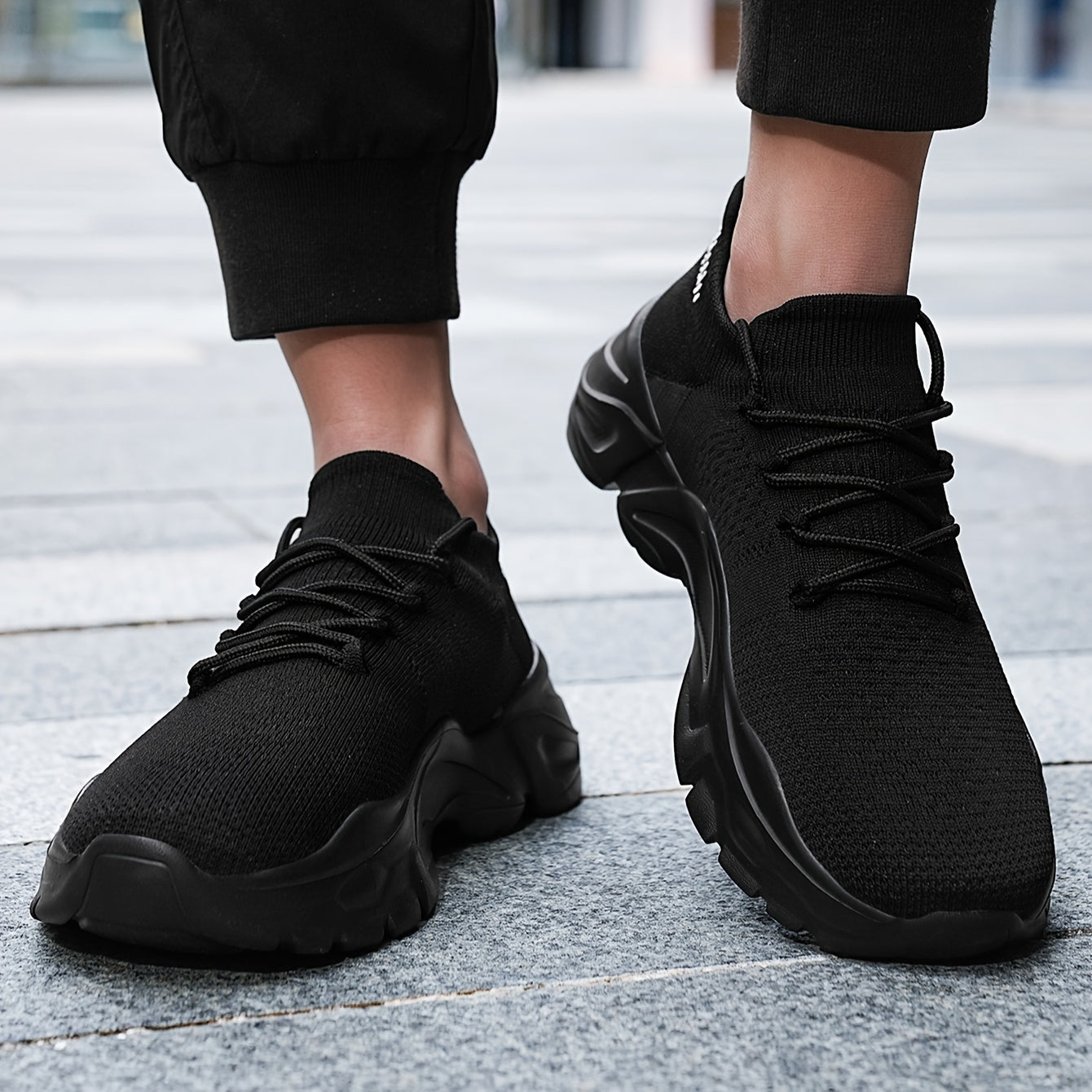 Men's Breathable Comfortable Casual Sneakers - White Low-Top Lace-Up Shoes with EVA Cushioned Sole for All-Season Outdoor Running & Daily Wear, Allseason Running | Minimalist Design | Comfortable Footwear