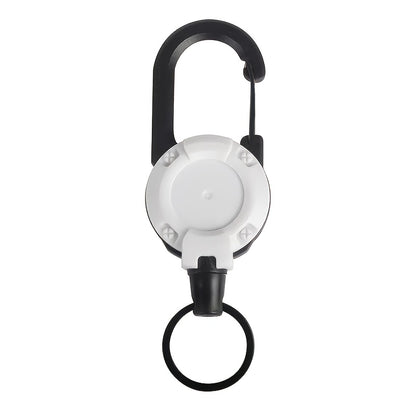 1pc Retractable Keychain - Large, Durable ABS, Ideal for Outdoor Activities & Camping, with Secure Clip-On Design, Camping Accessories