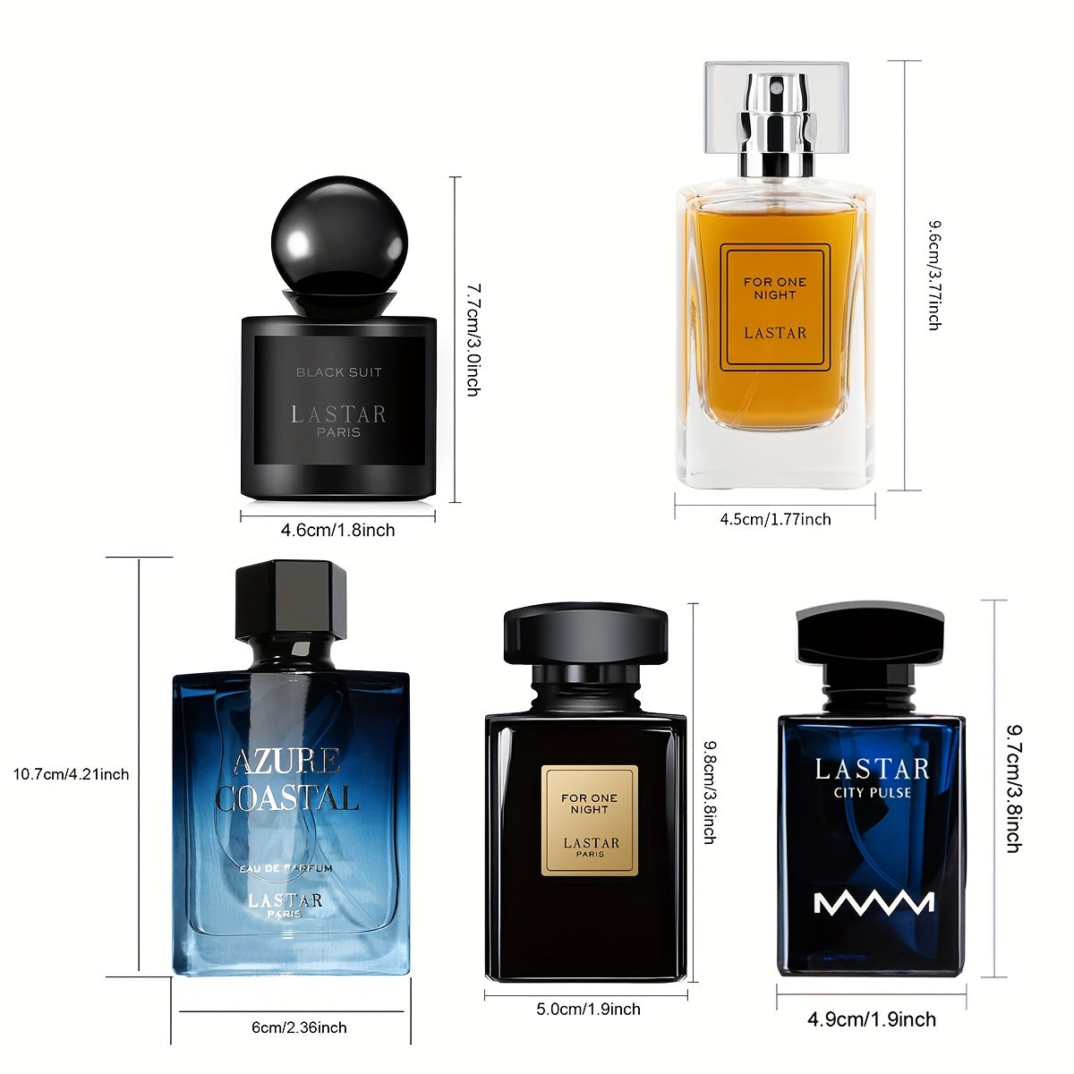 5 Bottles, Men's Perfume Set, Classic Musk, Patchouli, Vanilla, Coffee, Long-lasting Fragrance, Men's Eau De Toilette, Men's Cologne, Suitable for Multiple Occasions, Individually Packaged, Portable And Practical, Holiday Gif