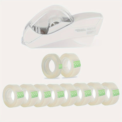 Eagle Automatic Tape Dispenser with One Roll Included, Handheld Packaging and Gift Wrapping Tape Cutter, Major Material ABS, Fits 1/2''-3/4'' Tape Width, Easy One-Handed Operation, No Batteries Required - Ideal for Scrapbooki