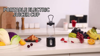 USB Rechargeable Portable Blender with Digital Timer Display, 10-Cup Capacity, Detachable & Easy-Clean Design for Smoothies, Juices, Protein Shakes - Ideal for Gym, Travel, Home Use, Smoothie Blender Portable, Juice Preparati
