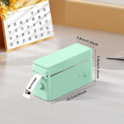 Portable Label Printer And Label Paper, P31S Mini Label Printer, Wireless Connection, No Need for Ink Or Toner, Suitable for Smartphones, Home, Office, School, Equipped with a Roll of Self-Adhesive Label Paper, Available in D