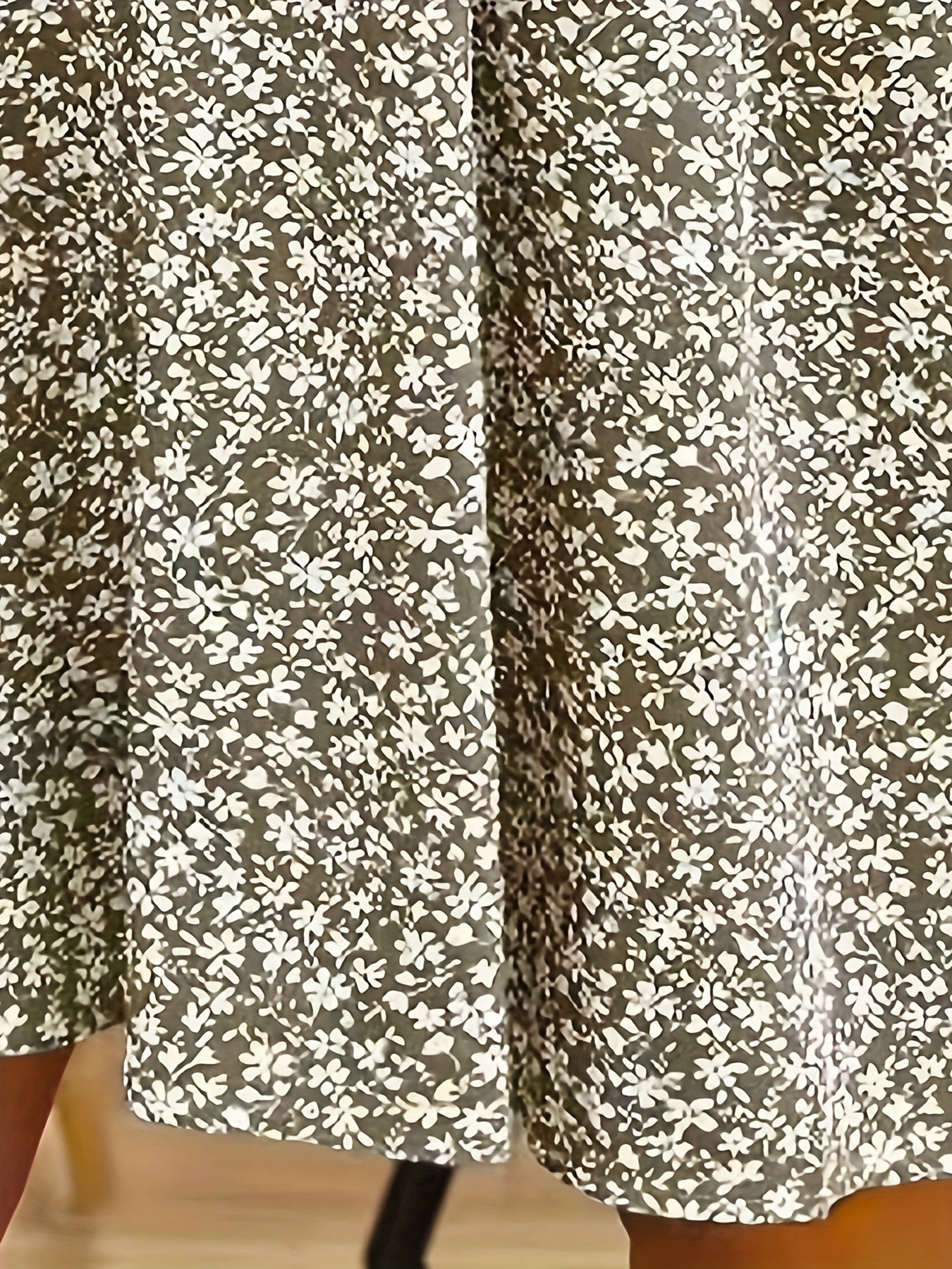 Elegant Floral Maternity Dress - Sleeveless, V-Neck, Loose Fit, Non-Stretch Fabric, Perfect for Summer, Casual Pregnancy Dress | Sleeveless Maternity Dress | Nonstretch Material, Maternity Clothes