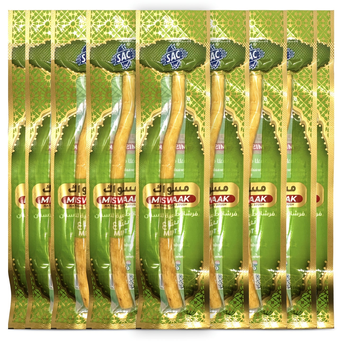 HOME TIMES Natural Arabic Plant Teeth Stick - Authentic Middle Eastern Toothbrush with Ultra-Fine Fiber Bristles for Gentle Adult Oral Care, High-Quality Dental Cleaning