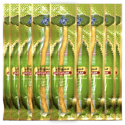 HOME TIMES Natural Arabic Plant Teeth Stick - Authentic Middle Eastern Toothbrush with Ultra-Fine Fiber Bristles for Gentle Adult Oral Care, High-Quality Dental Cleaning