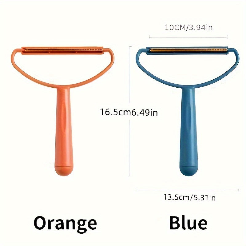 Dual-Purpose Hair Scraper And Lint Remover, Pet Hair Cleaning Brush for Interior Decoration, Double-Sided Fabric Shaver with Ergonomic Handle RV Cleaners, RV Cleaning Tool