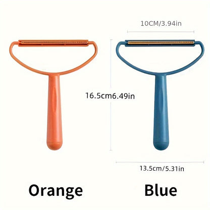 Dual-Purpose Hair Scraper And Lint Remover, Pet Hair Cleaning Brush for Interior Decoration, Double-Sided Fabric Shaver with Ergonomic Handle RV Cleaners, RV Cleaning Tool