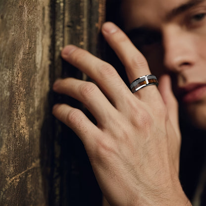 Men'S Stainless Steel Ring for Business - Stylish Design for Weddings - a Romantic Engagement And Holiday Gift, Perfect for Couples, Fathers, And Friends