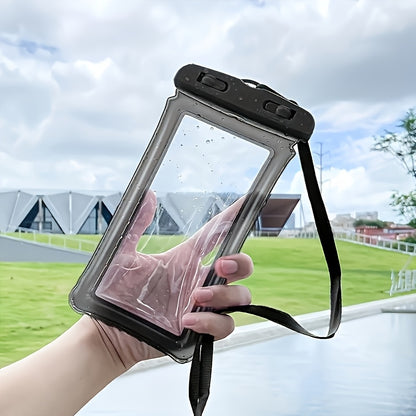 2pcs High Quality Phone Pouch with Lanyard - Clear Photo Taking for Swimming, Snorkeling, Beach, Pool, and Outdoor Activities, White, Swimming Essentials, Transparent Design, Durable High Quality Material
