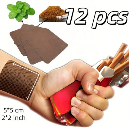 Mint Leaf & Tar Aroma Stickers - Long-Lasting 72-Hour Fresh Mint Scent, Natural Nicotine-Free Odor Neutralizer Patches, Plant-Based Anti-Cigarette Smoke Sticky for Clothing, Cars, Homes - Multi-Pack Options Available, Clothin