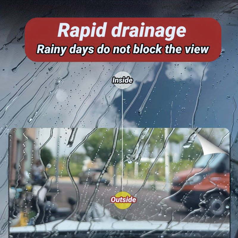 Car Glass Waterproof Spray Anti-Rain Coating Hydrophobic Rainproof Windshield Mirror Water Repellent Wax Kit, Hydrophobic Coating Fog and Rain Protection Suitable for Car Windows Wiper Blades and Bathroom Glass