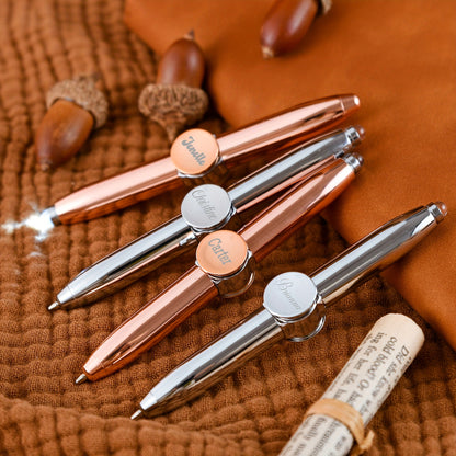 Customizable Metal Rotating Pen - Sleek Design with Twist Action, Medium Point for Smooth Writing - Ideal for Office & School Use, Customizable Pen|Sleek Pen Design|Durable Metal Bod