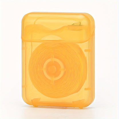 1pc/2pcs/3pcs Pineapple Flavored Dental Floss, 50.0 meter Long, Expands When Exposed to Saliva, Increases The Contact Surface Between Teeth, Has Deep Oral Cleaning Function, Can Be Paired with a Portable Dispenser, Suitable f
