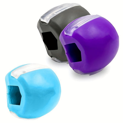 1pc Silica Gel Jaw Exerciser, Face Stress Ball, Jawline Facial Muscle Trainer, Home Fitness Exercise Equipment