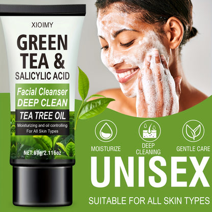 XIOIMY Green Tea & Salicylic Acid Facial Cleanser - 60g