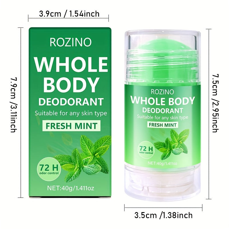 40g ROZINO Whole Body Natural Peppermint Deodorant Cream