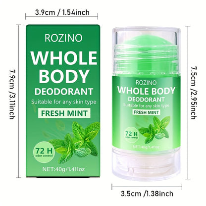 40g ROZINO Whole Body Natural Peppermint Deodorant Cream