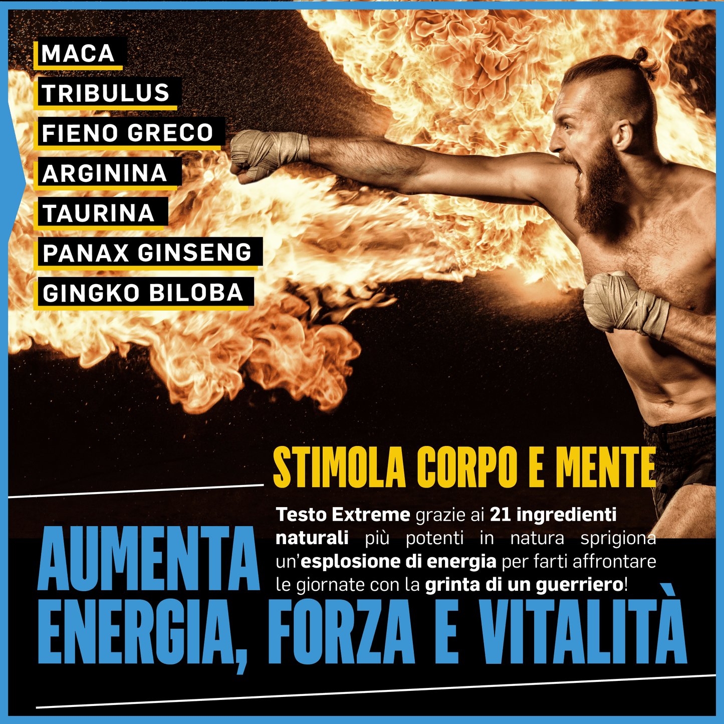 Testo Extreme 120 Capsules - 8000mg Natural Testosterone Booster with Tribulus, Fenugreek, Zinc, Arginine, Ashwagandha, Vitamins & Minerals for Strength, Energy & Endurance!