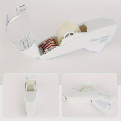 Eagle Automatic Tape Dispenser with One Roll Included, Handheld Packaging and Gift Wrapping Tape Cutter, Major Material ABS, Fits 1/2''-3/4'' Tape Width, Easy One-Handed Operation, No Batteries Required - Ideal for Scrapbooki