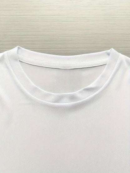 New Summer Men'S T-Shirt with Trendy Prints, Versatile for Home Wear in All Seasons, Featuring a Round Neck Design And a Regular Fit for a Simple And Casual Style.